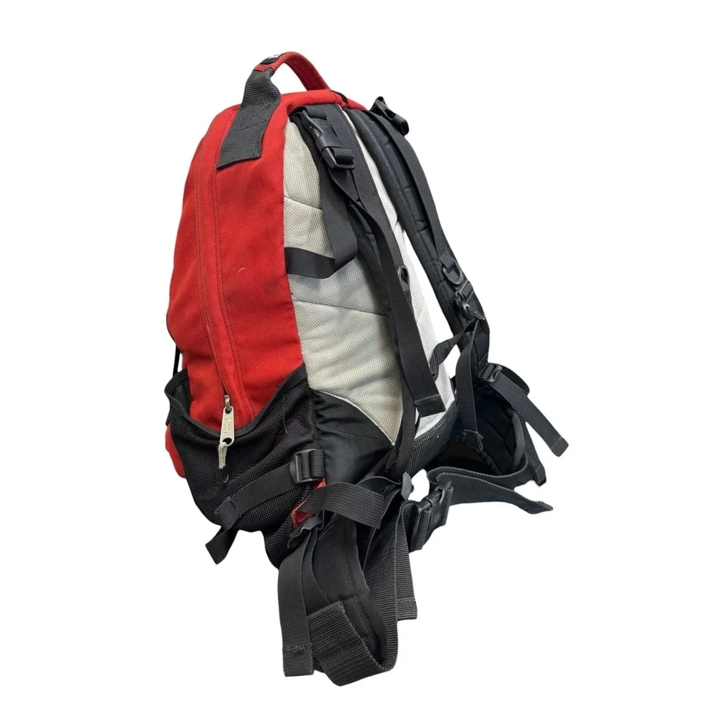 Dakine Day‎ Tripper Backpack Red Black Skateboard Carry Straps Technical Y2K Bag